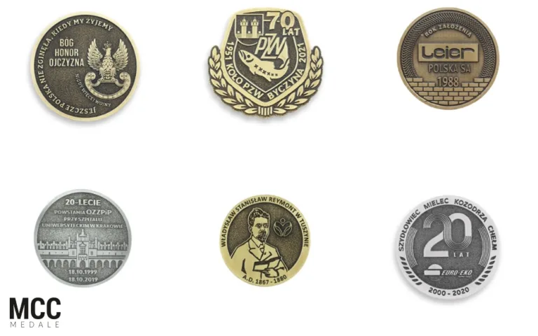 medale pamiątkowe na zamówienie od firmy MCC Medale producenta odlewów